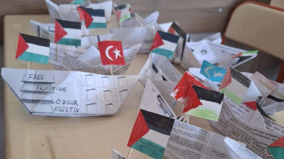 Okulumuzda Özgür Filistin'e Destek Etkinlikleri